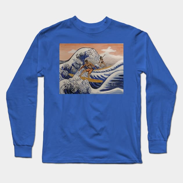 The Great Surf Long Sleeve T-Shirt by Matt Starr Fine Art